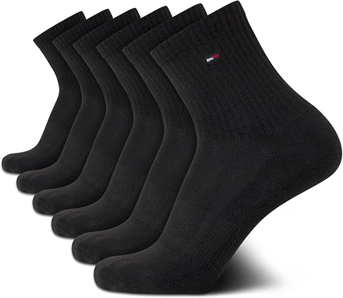 Tommy Hilfiger Mens Quarter Socks - 6 Pack