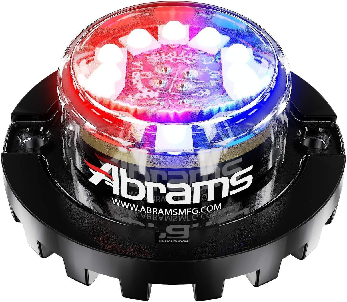 Abrams SAE Class-1 Blaster 120 (Red/Blue) 36W - 12 LED Police Vehicle Truck LED Hideaway Surface Mount Strobe Warning Light