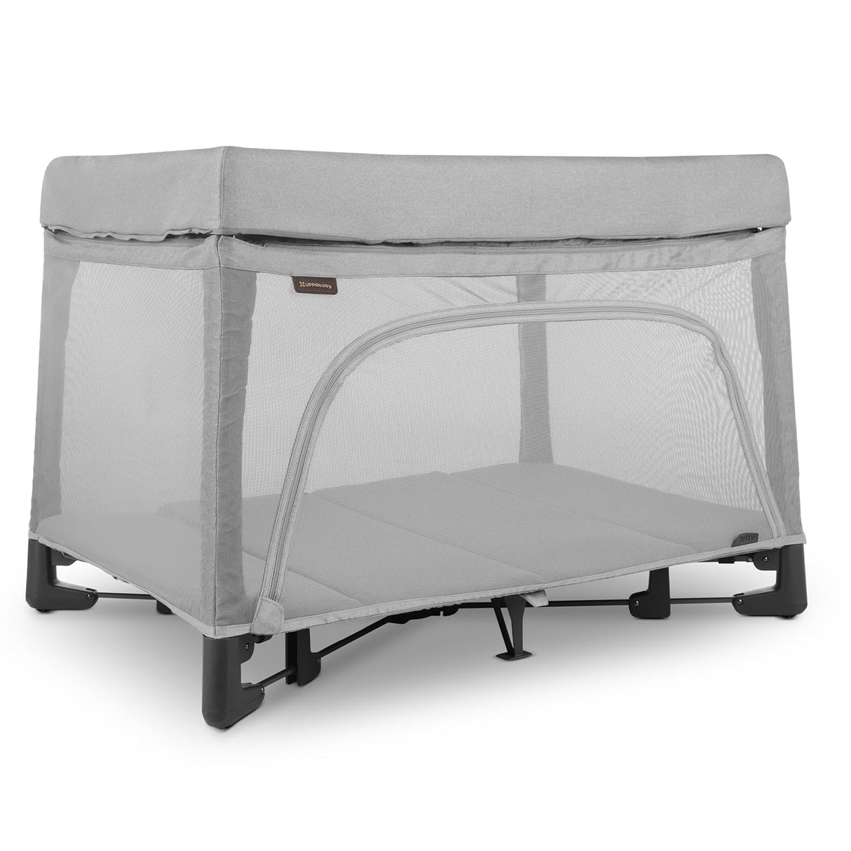 UPPAbaby Remi Playard | Deluxe 3-in-1 Portable Playard, Bedside Bassinet + Travel Crib| Mesh Bassinet, Mattress, Organic Cotton Mattress Cover + Storage Bag Included | Stella (Grey Brushed Mélange)