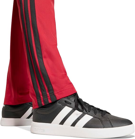 adidas Men's Dayready Open Hem Track Pants - Active Maroon - Large