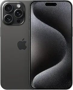 Apple iPhone 15 Pro Max, 256GB, Black Titanium - Unlocked (Renewed Premium)