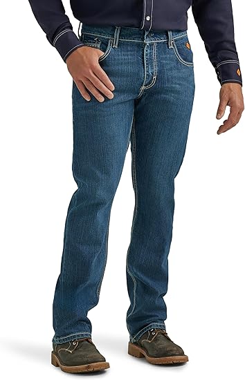Wrangler Mens Fr Flame-Resistant Retro Slim Boot Jean Size:31X38