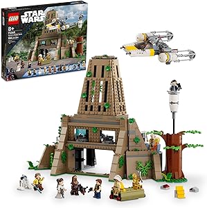 LEGO Star Wars A New Hope Yavin 4 Rebel Base, Star Wars Playset with a Command Room, Medal Ceremony Stage, Y-Wing Starfighter, 12 Star Wars Figures and More, Fun Gift for Kids Ages 8 and Up, 75365
