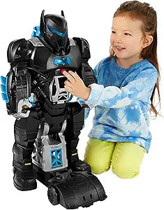 Fisher-Price Imaginext DC Super Friends Batman Toy Bat-Tech Batbot Playset 2-Ft-Tall Robot with Lights & Sounds for Pretend Play Kids Ages 3+ Years