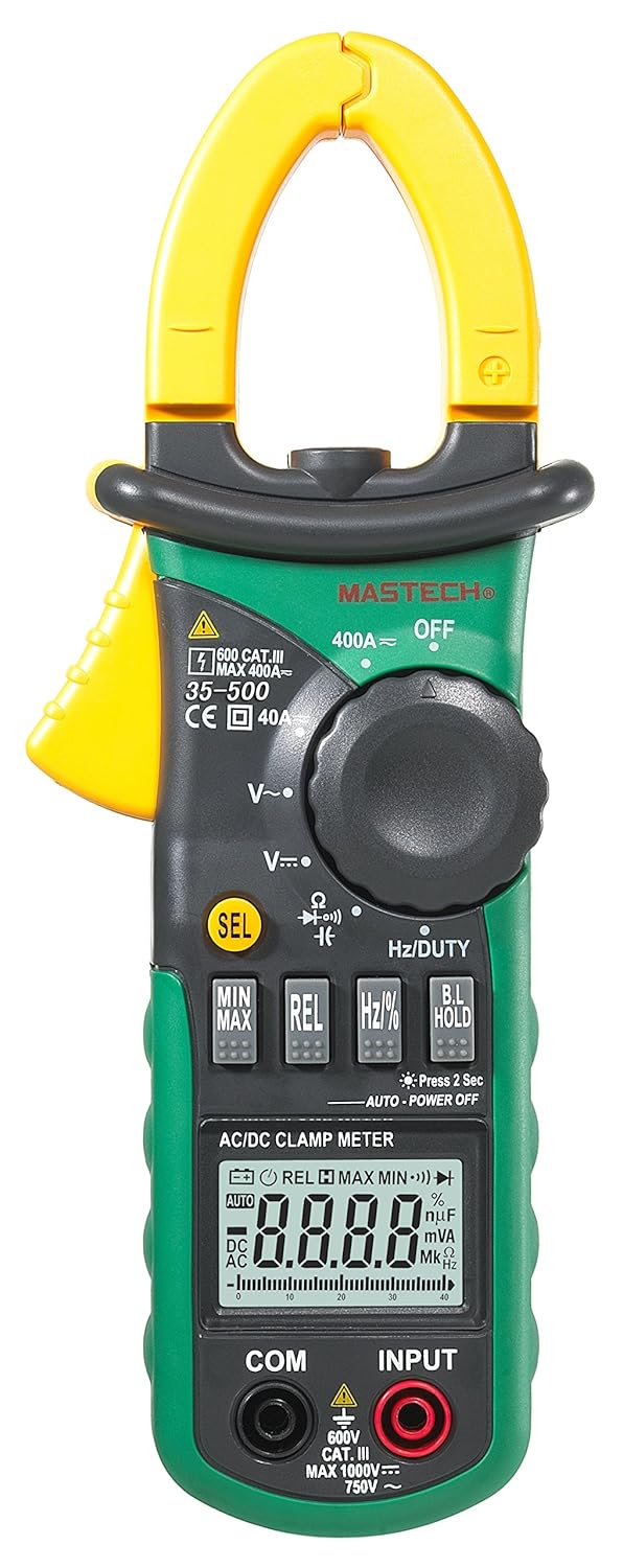 Mastech MS2108A Auto Range DC AC Current Digital Clamp Meter Multimeter Voltage Frequency Meter