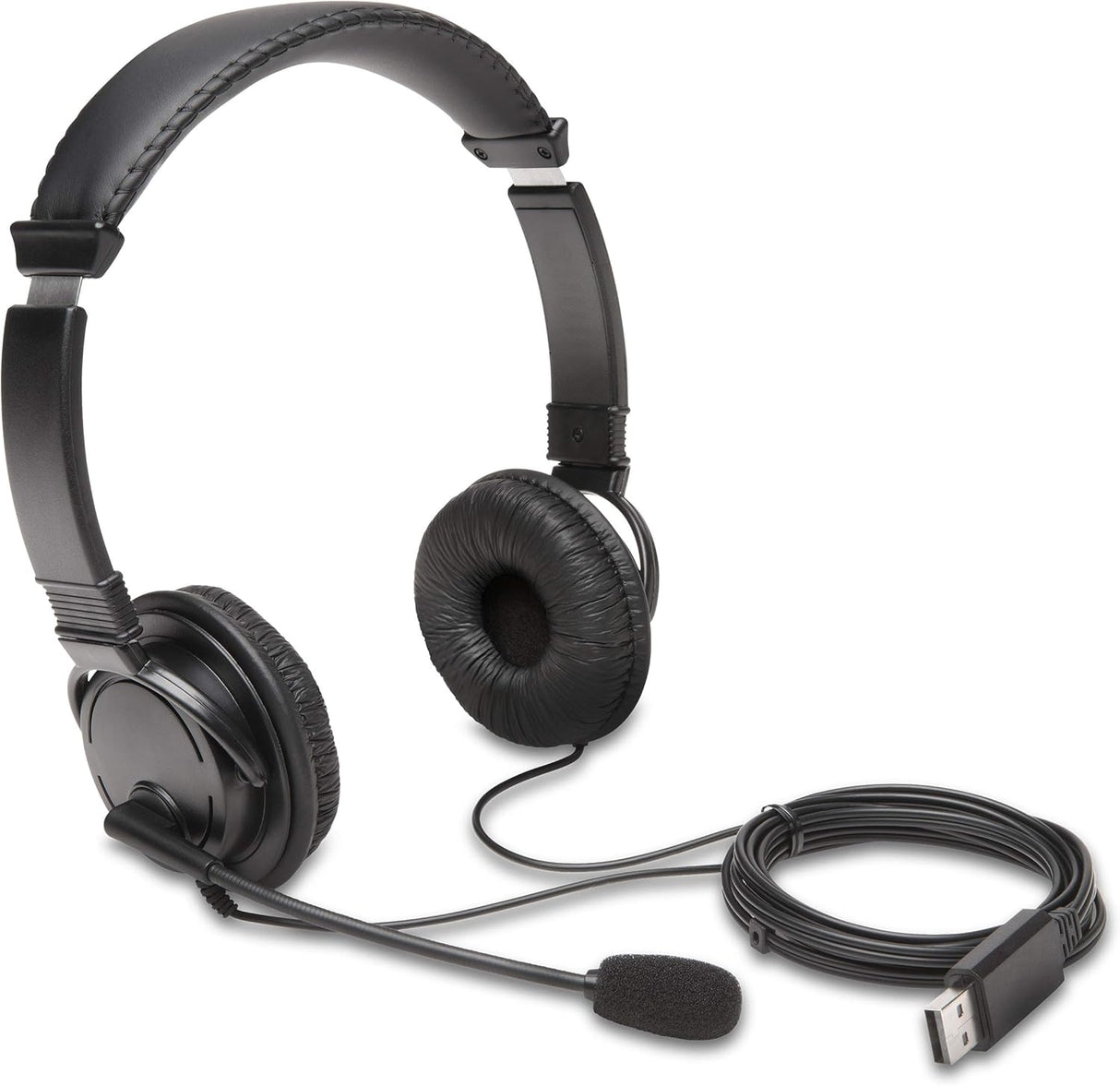 Kensington USB Hi-Fi Headphones with Microphone (K97601WW), Black