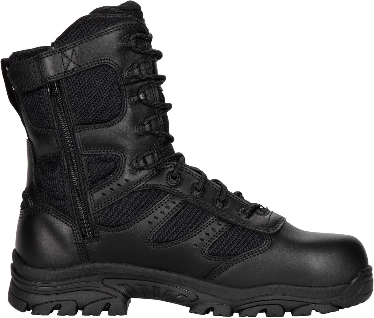 THOROGOOD - Men's 8" Black Deuce Series Waterproof Duty Boots with Composite Safety Toe - US 9.5 M