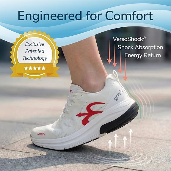 Gravity Defyer g-defy Lauff Lightweight Running Shoes for Men | Comfortable Orthopedic Shoes for Standing All Day | Patented VersoShock Technology Size: 11