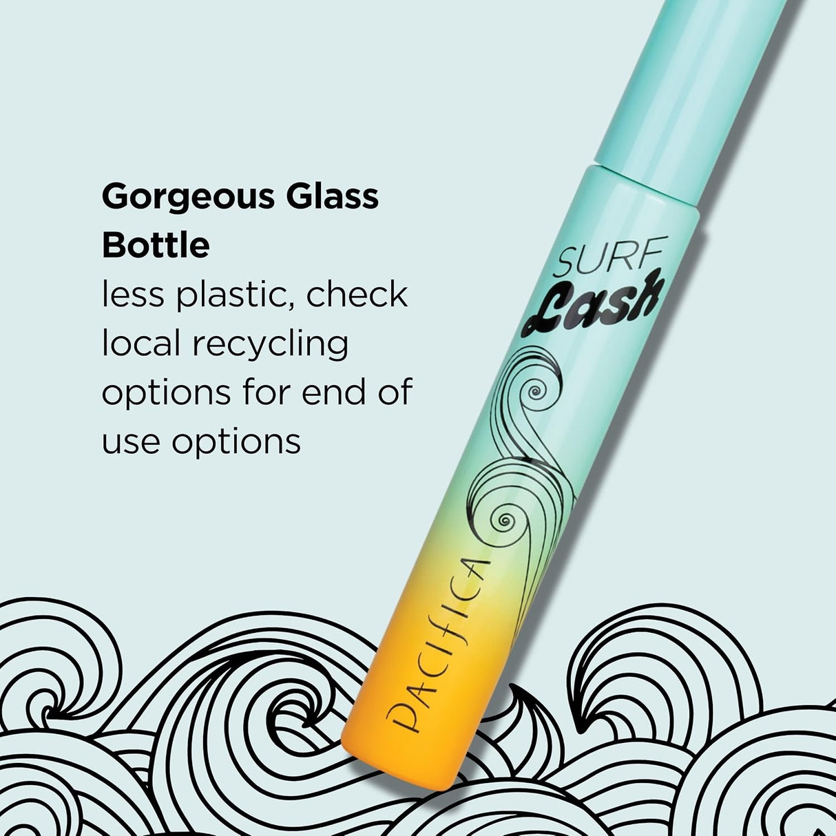 PACIFICA BEAUTY Surf Lash Water Resistant Mascara in Bonfire Black