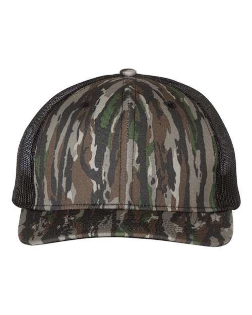 Trucker Hat- Richardson Original Realtree Print-112 Black- Adjustable