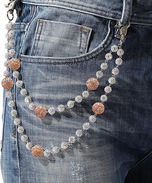 DRUNZ WHTE/Light Champagne W DOTS WALLET CHAIN