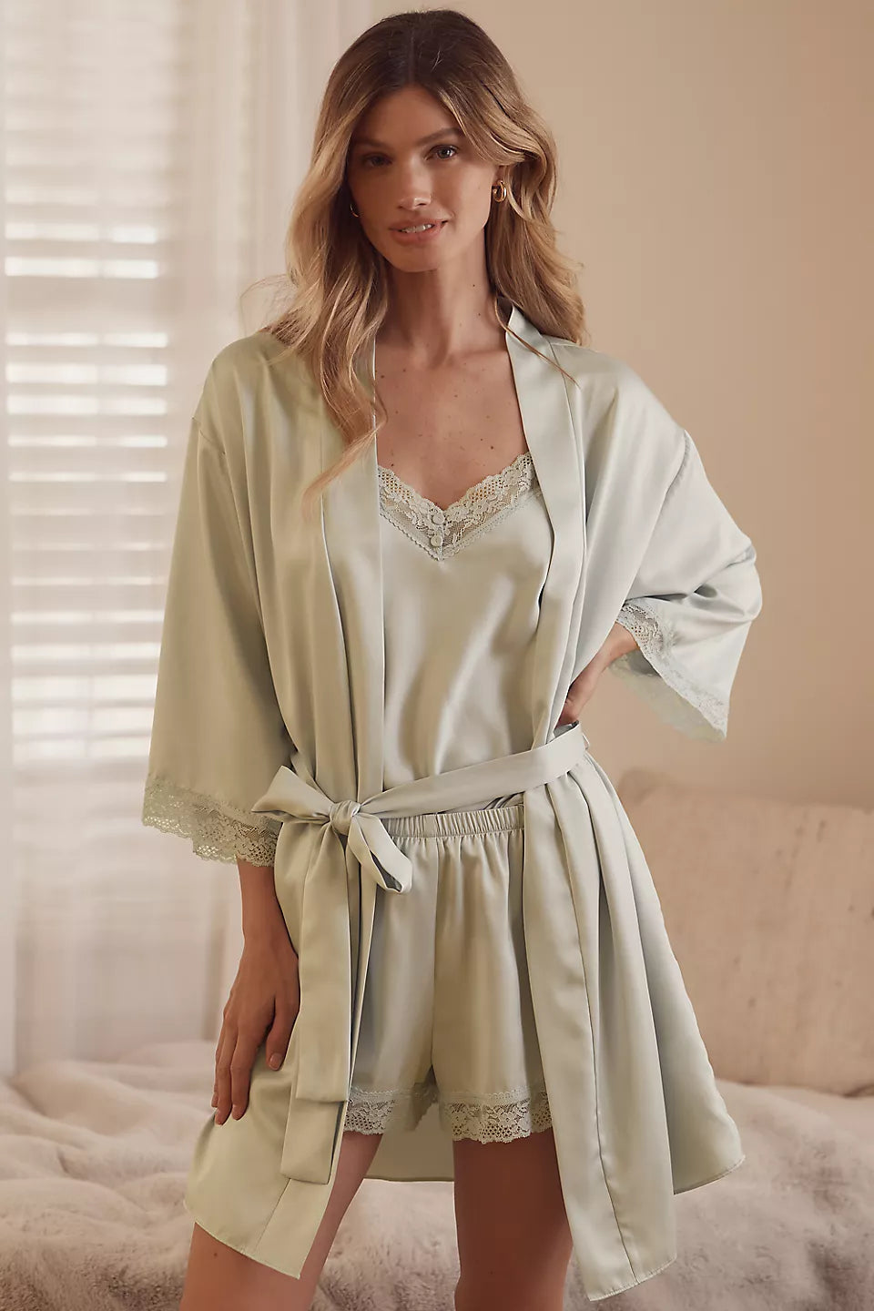 Flora Nikrooz Sonia 3-Piece Travel Set Light Green Size: M