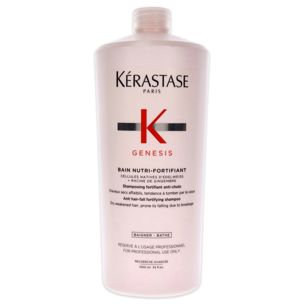 Kerastase Genesis Bain Nutri-Fortifiant Shampoo by Kerastase for Unisex - 34 oz Shampoo