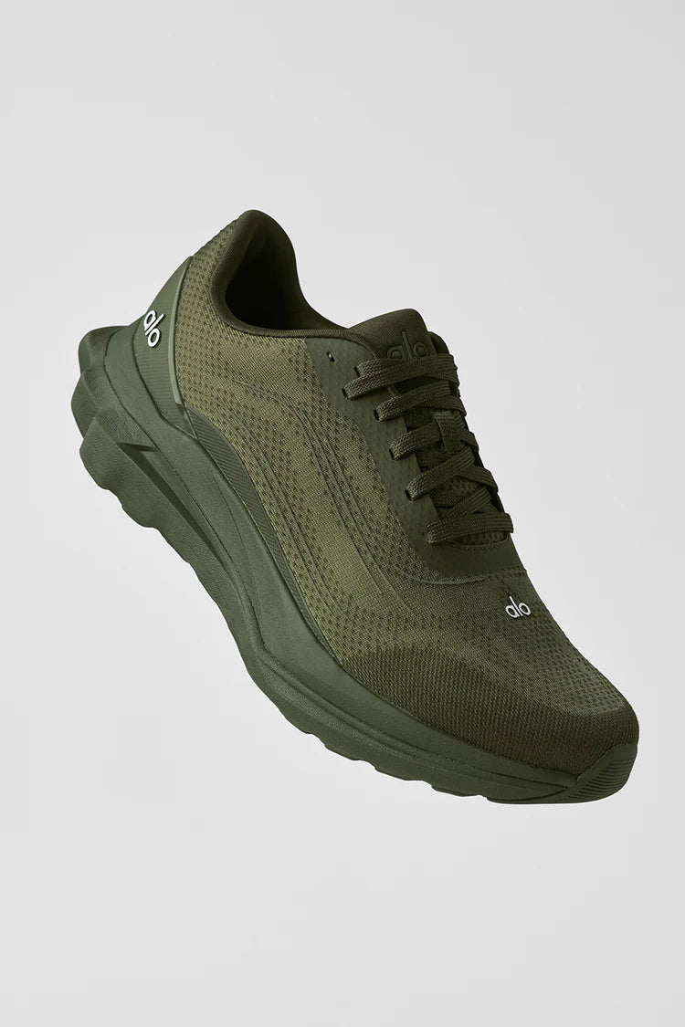 ALO Runner Shoes Green Olive (M:6.5/W:8)