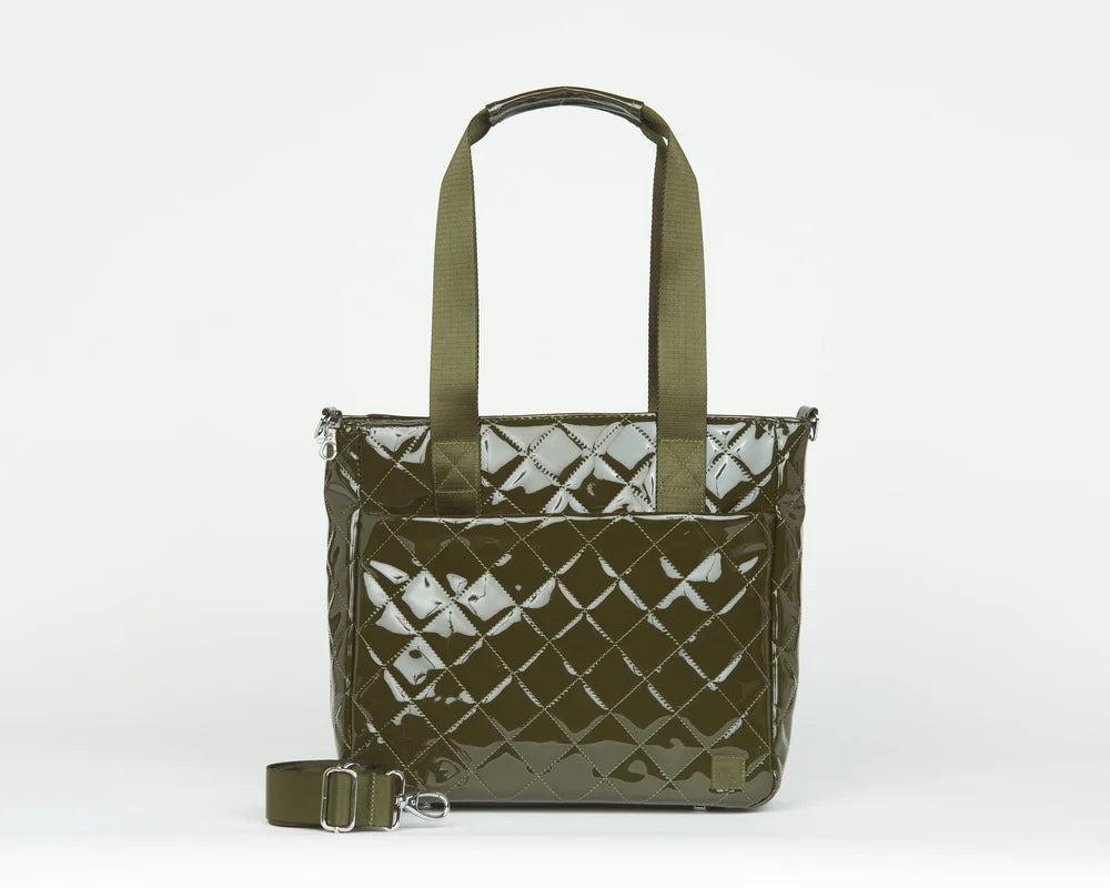 IHKWIP-THE QUILTED CARRY YOUR CONFIDENCE ANTI-THEFT TOTE - MILITARY OLIVE