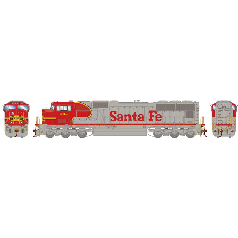 Athearn HO SD75M Locomotive, ATSF #245