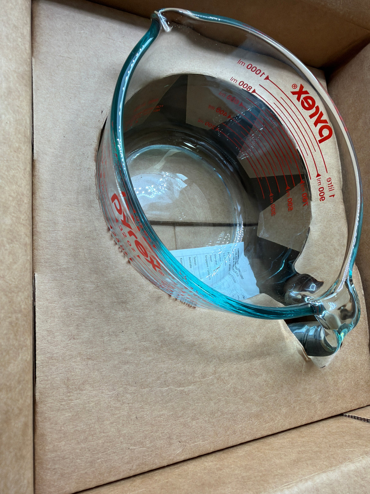 Pyrex 4-Cup Glass Measuring Cup For Baking and Cooking