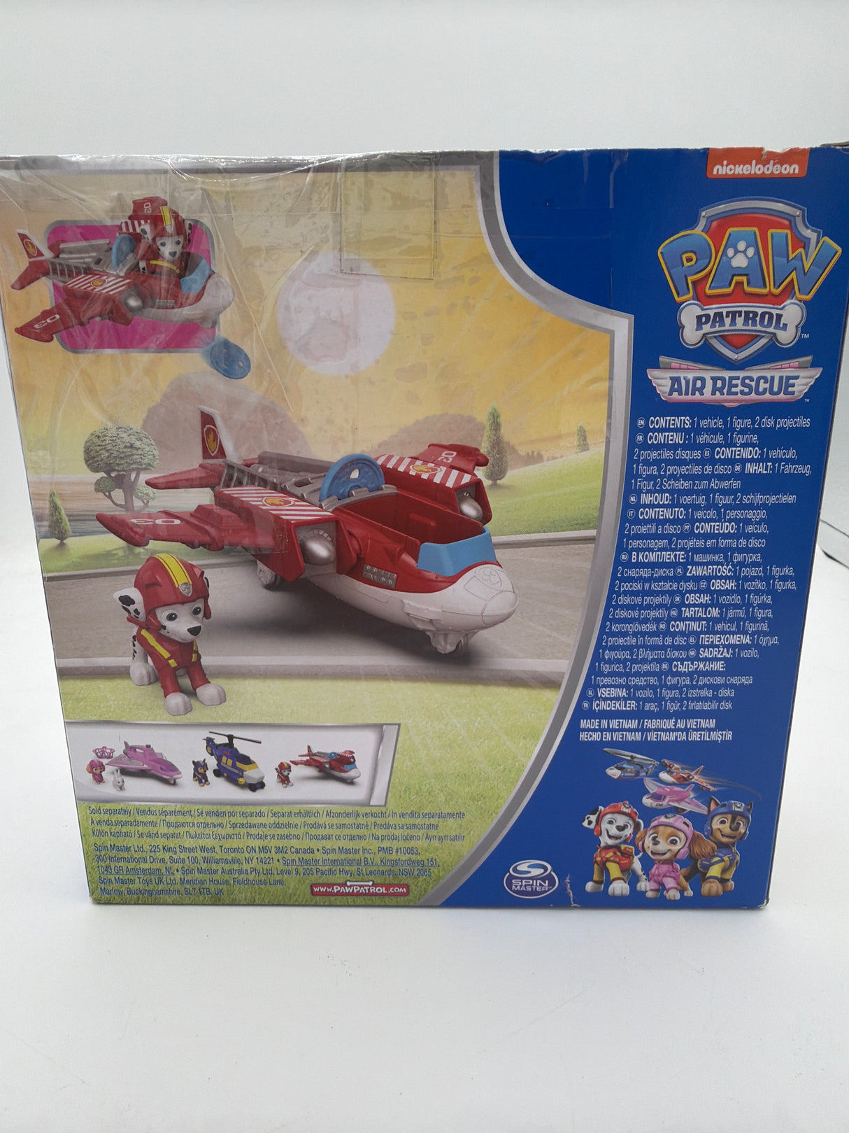 PAW Patrol: Air Rescue Marshall Action Figure & Hero Hydro Airplane Toy with Projectile Launcher & 2 Projectiles