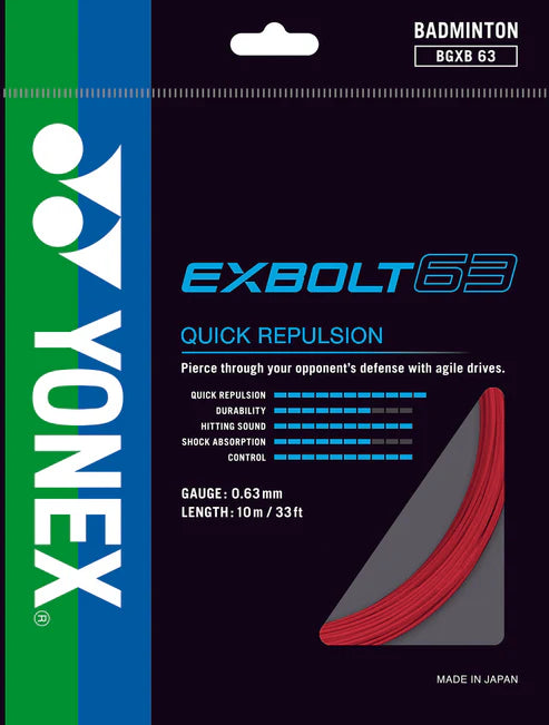 EXBOLT 63 - SET Badminton Strings