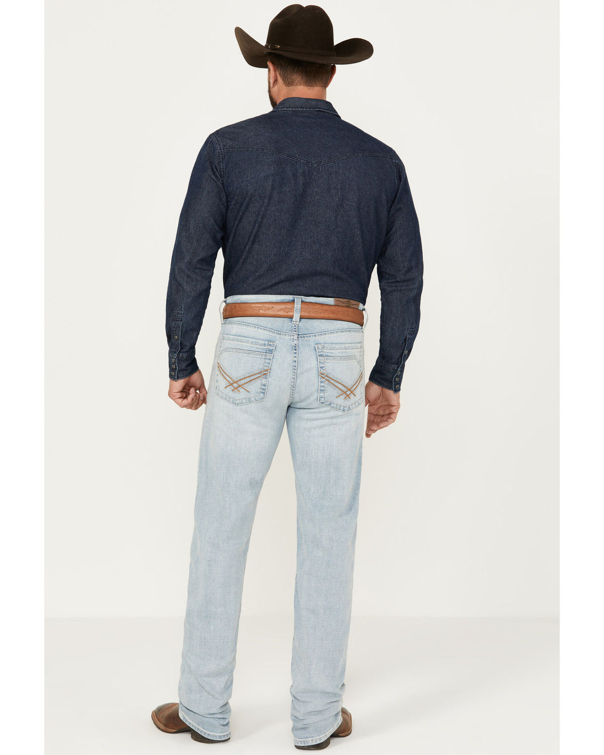 (40X34) CODY JAMES BRAND-Jackson Slim Straight-Cyclone Light Wash- Stretch Denim Jeans