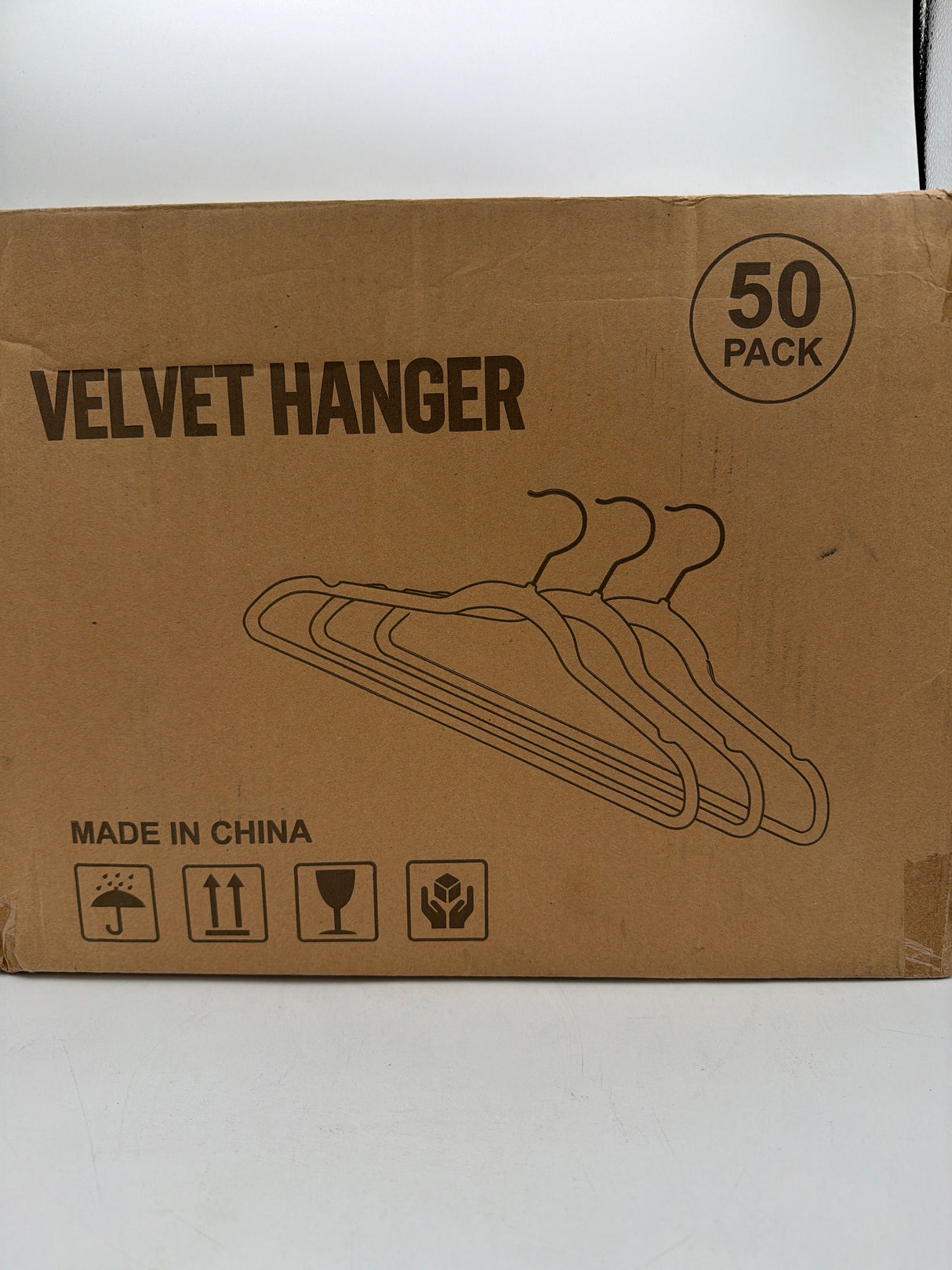 Simple Deluxe Velvet Hangers 50 Pack, Non-Slip Clothes Hangers with Shoulder Notches, 360° Swivel Hooks