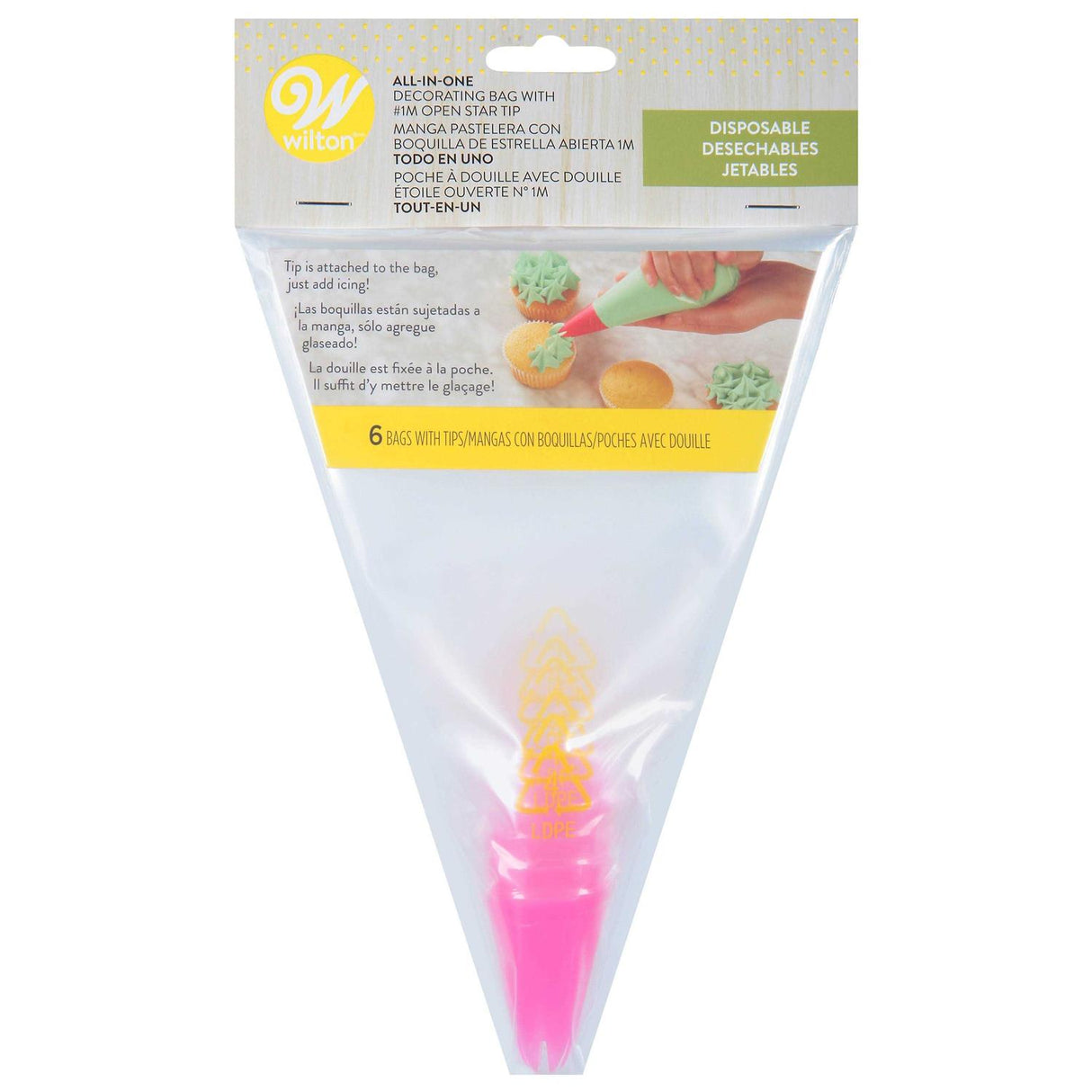Wilton All-In-One Disposable Decorating Bags with Tips