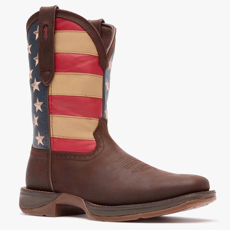 Rebel by Durango Patriotic Pull-On Western Flag Boot Size: 7.5EE