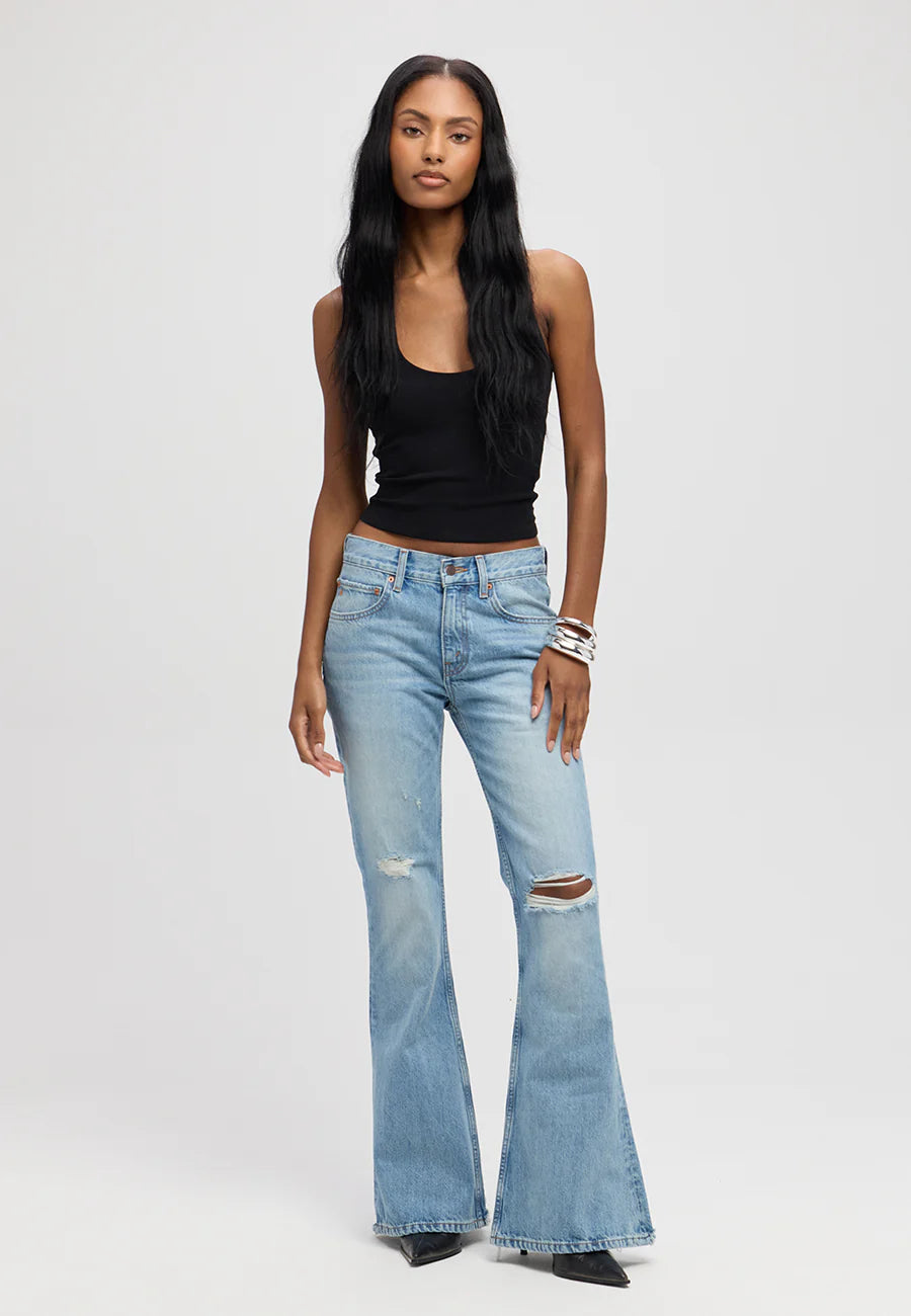 Etica atlanta Mid Rise Flare Peachtree Size 27