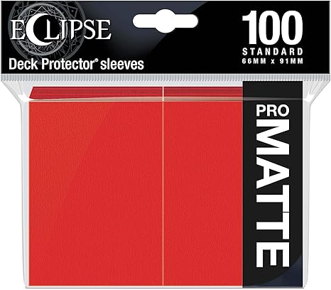 Eclipse Standard Matte Sleeves 100 Pack-Apple Red