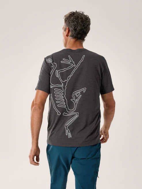 Cormac Arc'Bird Logo Shirt SS Men's - Black Heather Size 2XL