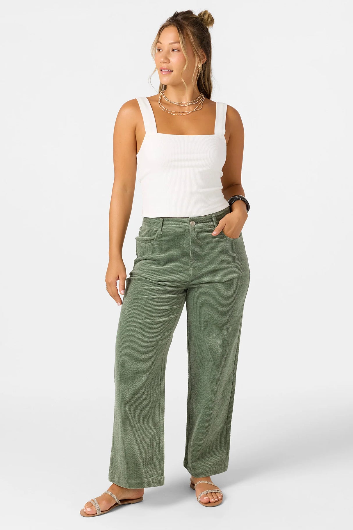 Oneill's Women's Top, Vanessa Solid, White,