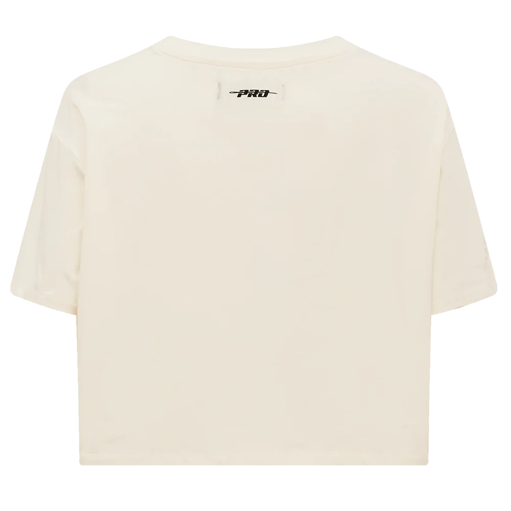 PRO STANDARD - SM WOMEN'S NFL SAN FRANCISCO 49ERS RETRO CLASSIC BOXY TEE - EGGSHELL