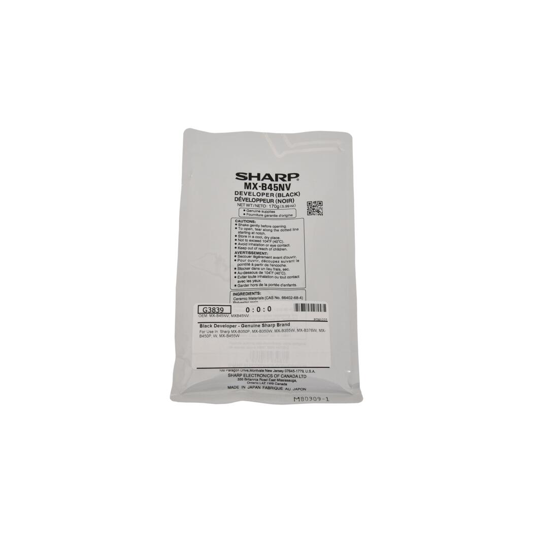 Sharp MXB45NV (MX-B45NV) Black Developer