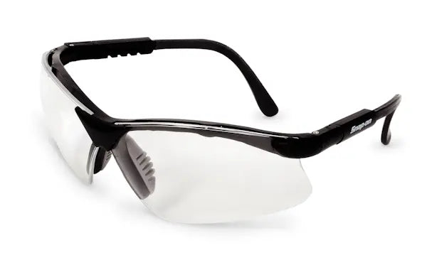 Safety Glasses (Black Frame/Clear Lens)