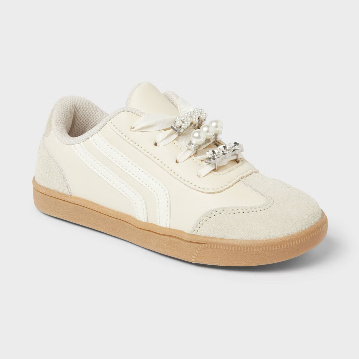 Kids' Boston Court Sneakers - Cat & Jack™ Beige - Size 3