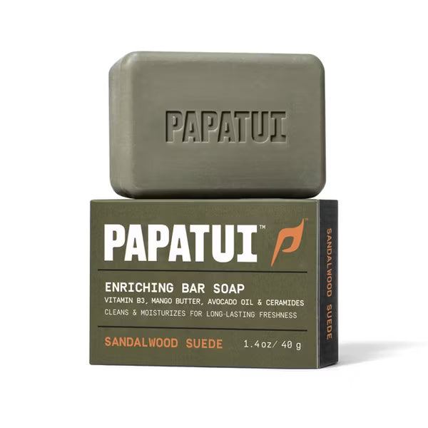 Papatui Men's Enriching Mini Bar Soap - Sandalwood Suede - 1.4oz