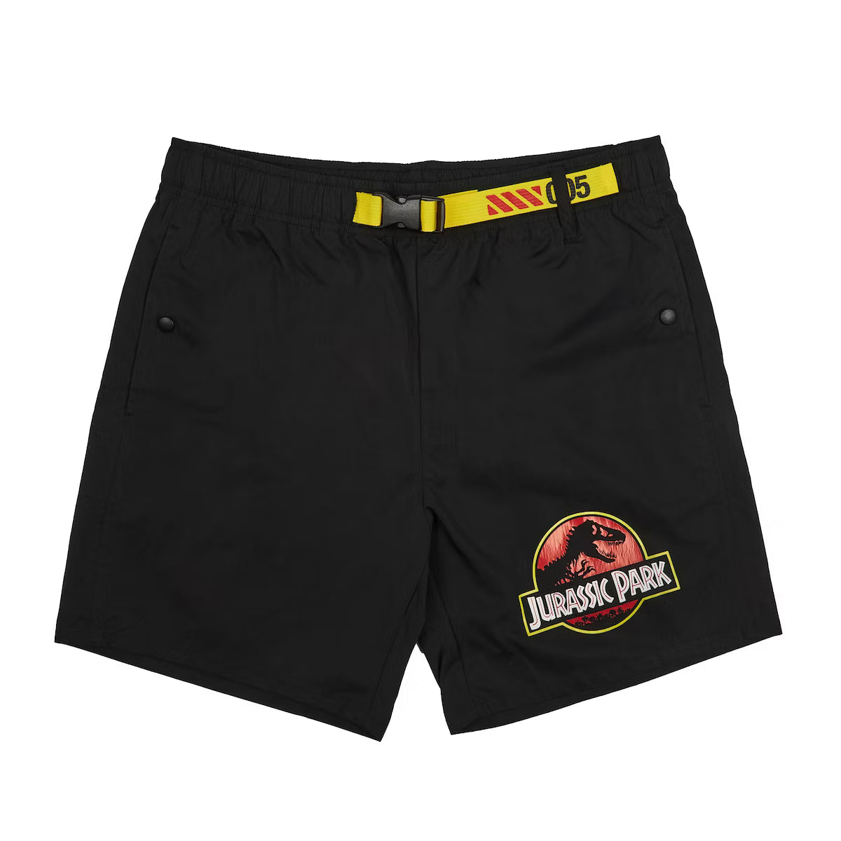 Jurassic Park Isla Nublar Men's Black Lounge Shorts Size XL