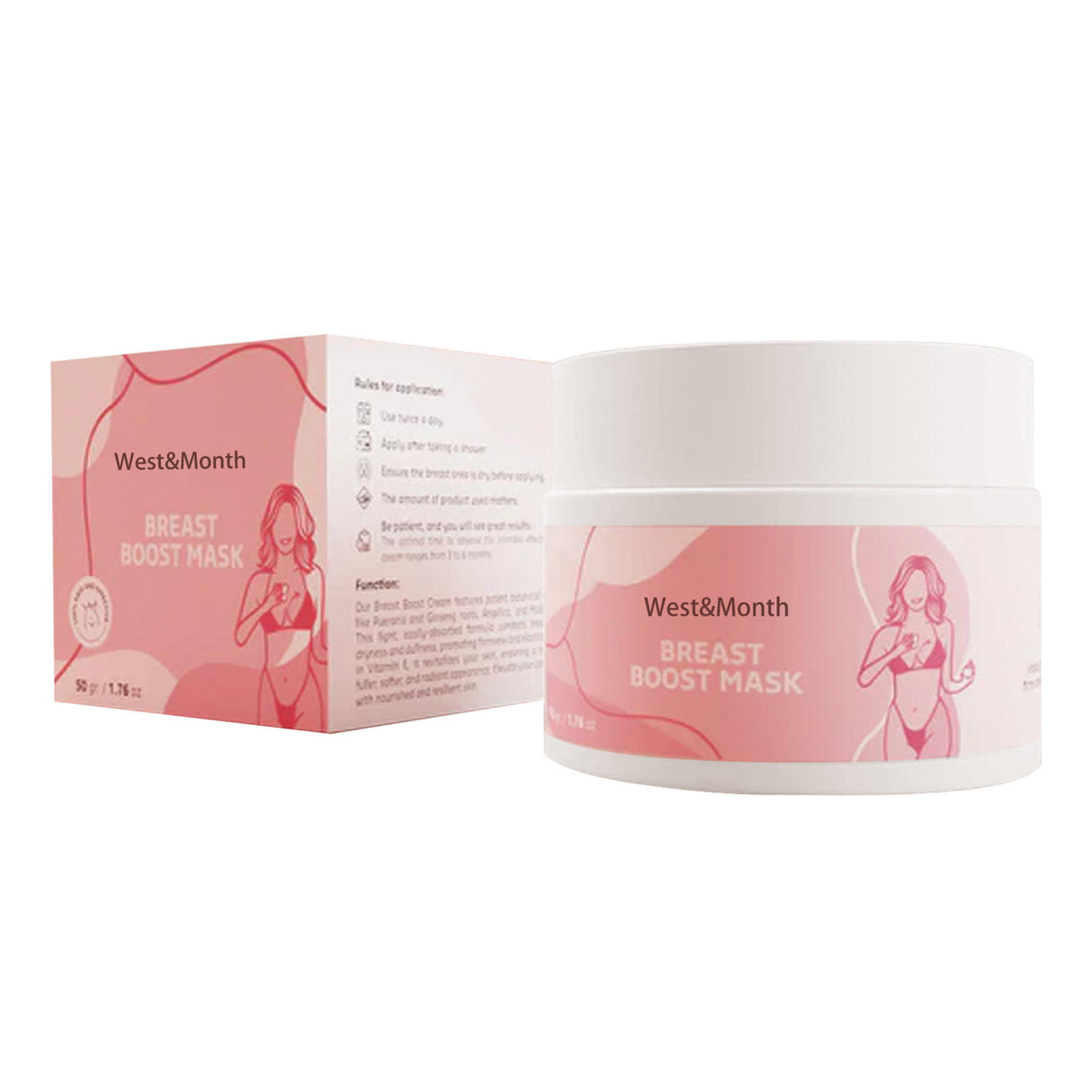 West&Month | Breast Boost Mask | 1.76 oz