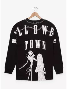 (LG) Disney The Nightmare Before Christmas Jack & Sally Barbed Wire Long Sleeve T-Shirt - BoxLunch Exclusive