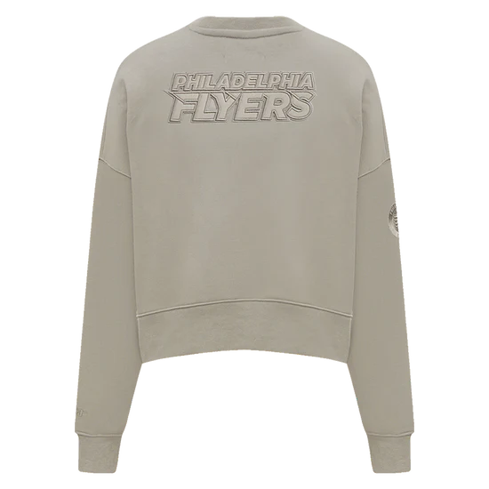NHL Philadelphia Flyers Neutral Women's Crewneck - Taupe