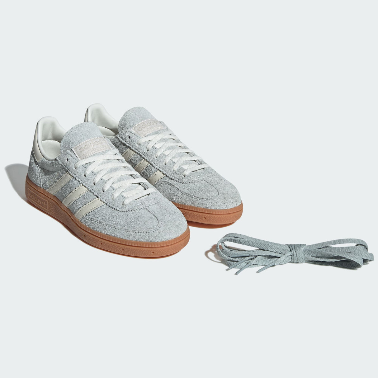 (US7) ADIDAS Handball Spezial Shoes Wonder Silver / Off White / Gum