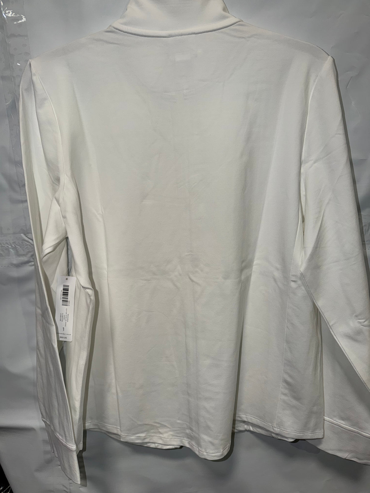 Chico's Weekend collection Cotton Span Zip up Jacket - Alabaster White