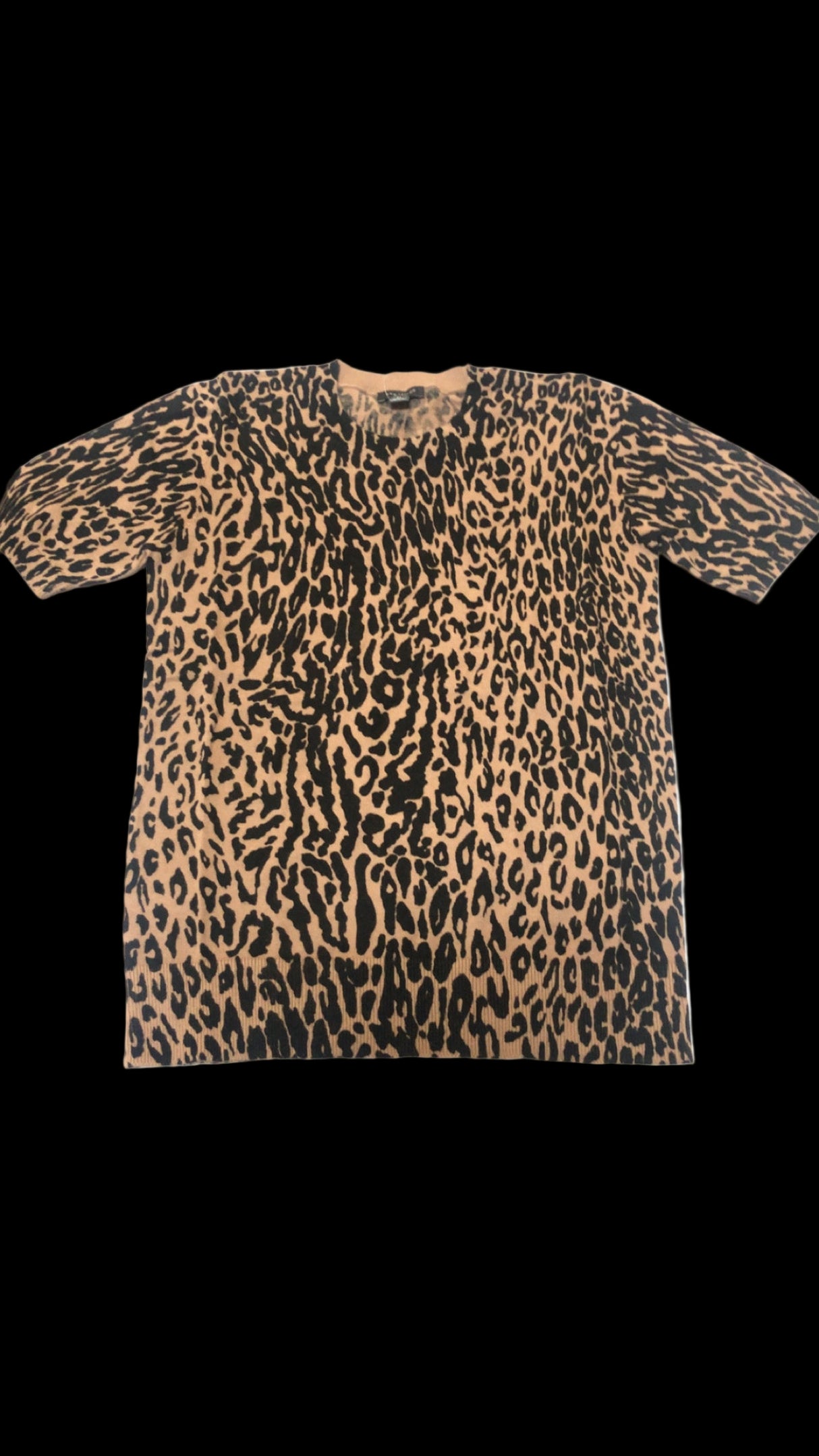Ann Taylor Short Sleeve Cheetah Print Top Size: Medium