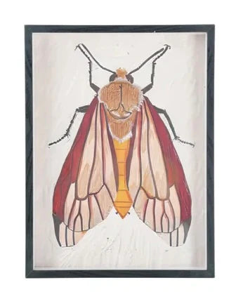 MDF Framed Acrylic Wall Decor with Moth