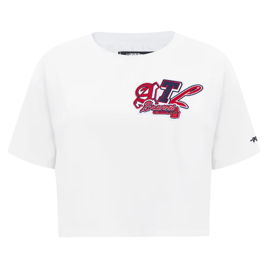 MLB Atlanta Braves City Ransom Women's SJ Boxy Tee - White - Size Large