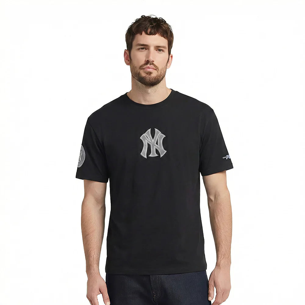 MLB NEW YORK YANKEES REVERSE FRENCH TERRY MEN'S COTTON JERSEY DROP SHOULDER TOP Size S