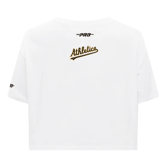 MLB OAKLAND ATHLETICS CITY RANSOM WOMEN'S SJ BOXY TEE-MED