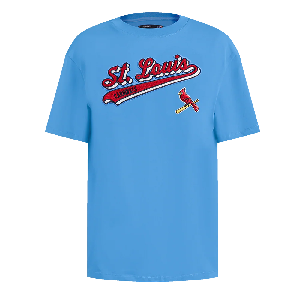 MLB ST. LOUIS CARDINALS SCRIPT TAIL WOMEN'S BOYFRIEND TOP- LG