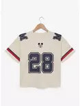 (2x) Disney Mickey Mouse Women's Cropped Football Jersey — BoxLunch Exclusive