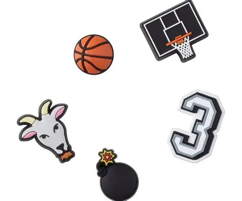 CROC Charms: Basketball Star 5 pack